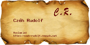 Czéh Rudolf névjegykártya