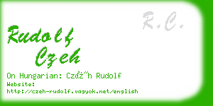 rudolf czeh business card